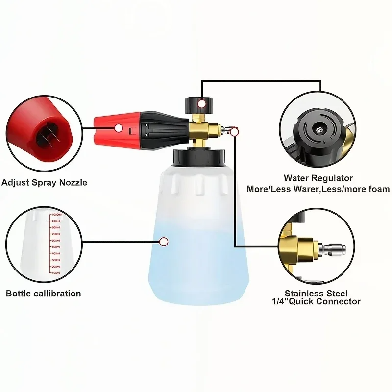 High Pressure PA Foam Cannon A - Pressure Washer Foam Gun 评论和价格